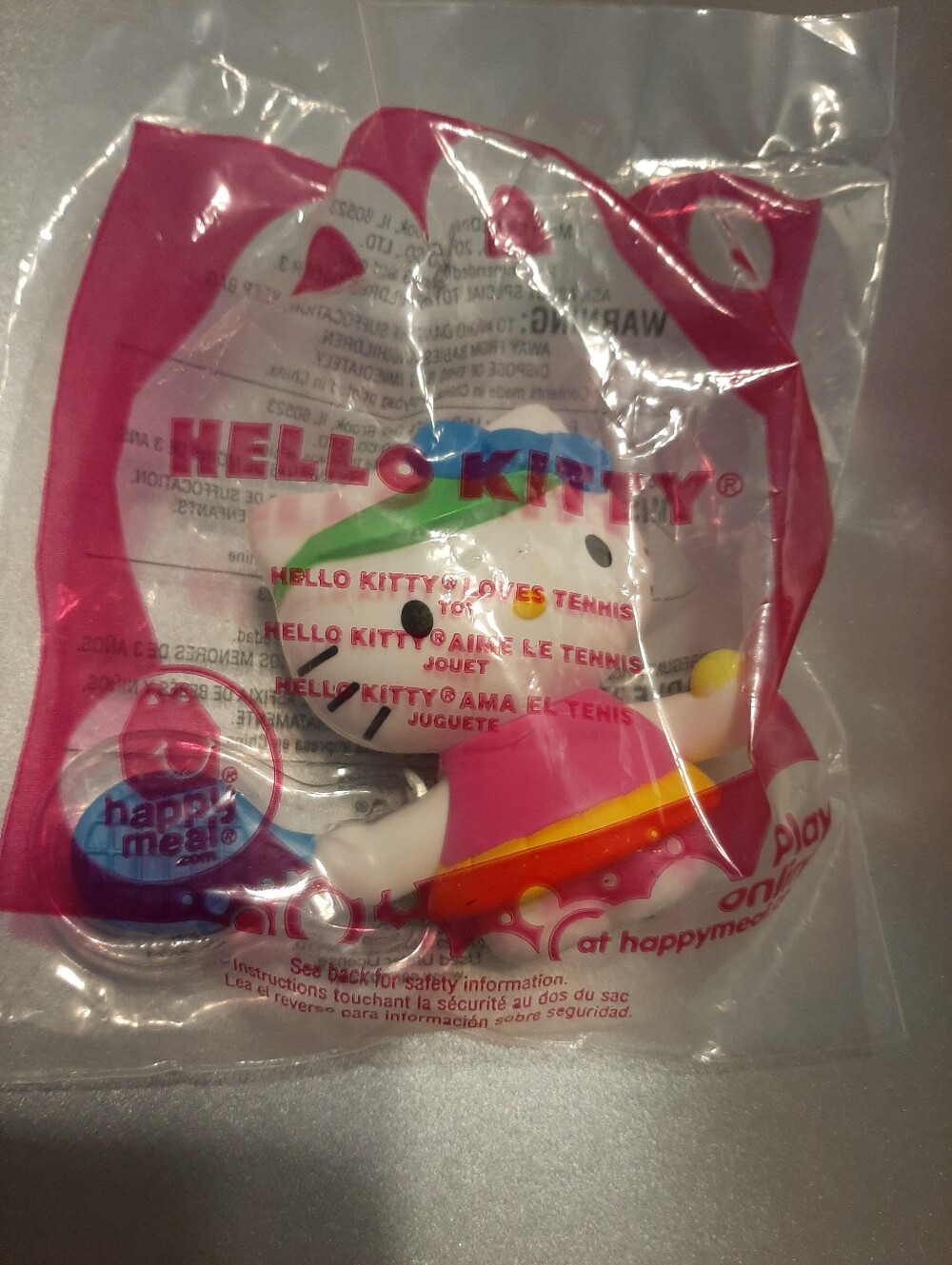 McDonald's Happy Meal 2013 #3 Hello Kitty Loves Tennis New
